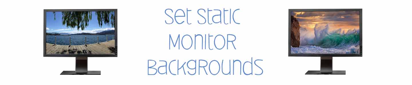 Microsoft hid the ability to set individual static monitor backgrounds for all the connected monitors.